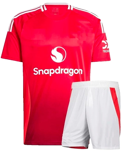 MANC*HESTR UNI*TED JERSEY WITH SHORTS 24/25-As-manu-red-24-25-S