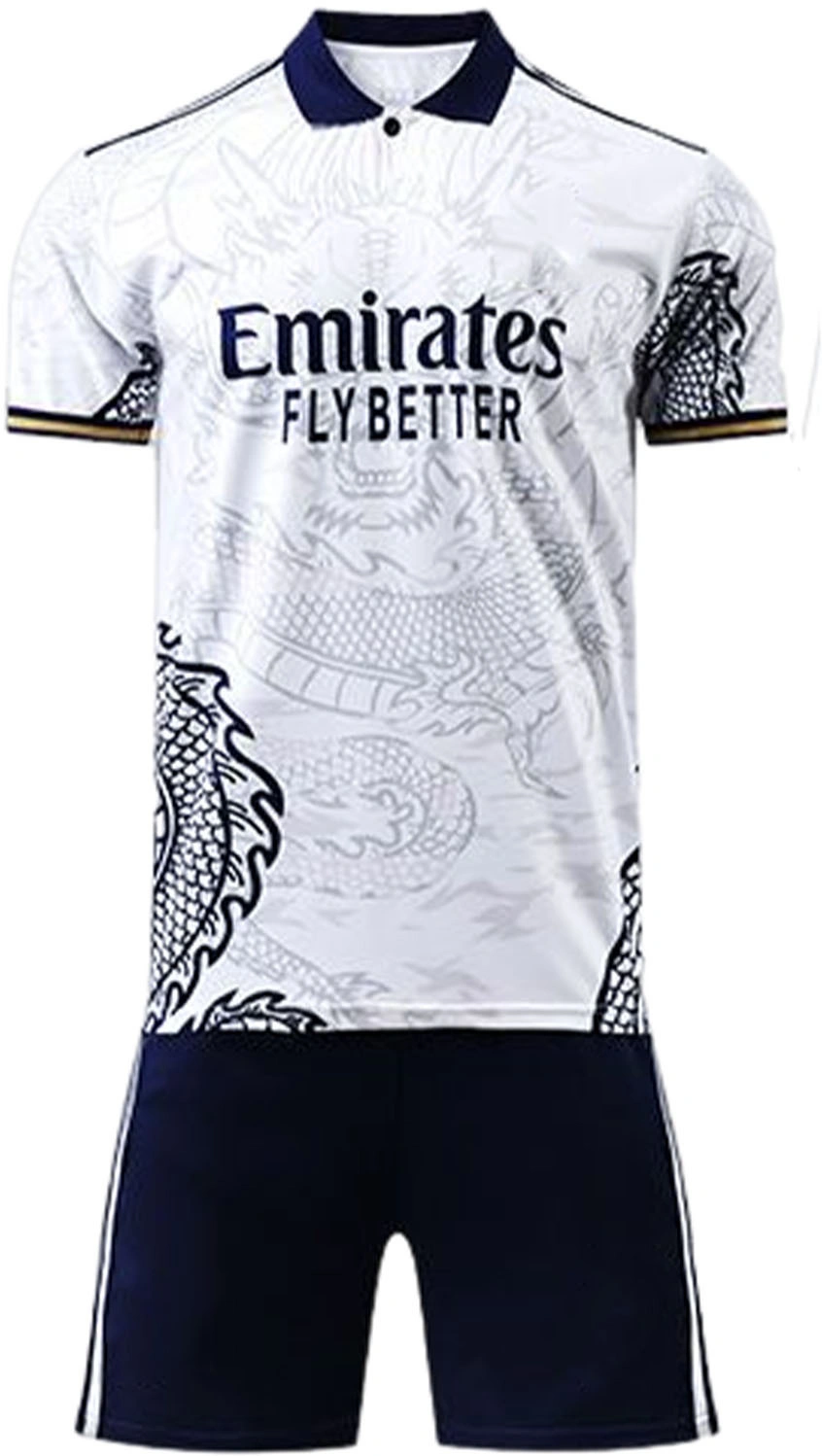 REAL MAD*RID DRAGON JERSEY WITH SHORTS 24/25-As-Real-madrid-dragon-white-grey-S