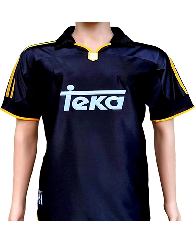 REAL MAD*RID VINTAGE JERSEY WITH SHORTS-As-Real-madrid-black-vintage-S