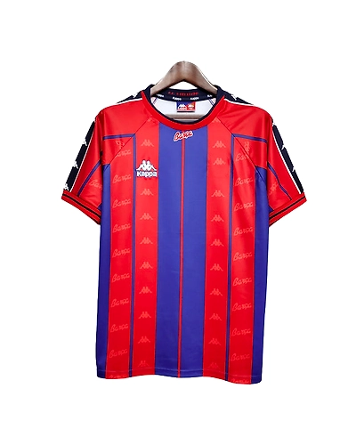 BA*RCA(F.C.B) KAPPA JERSEY WITH SHORTS-As-Barca-Red-Navy-S