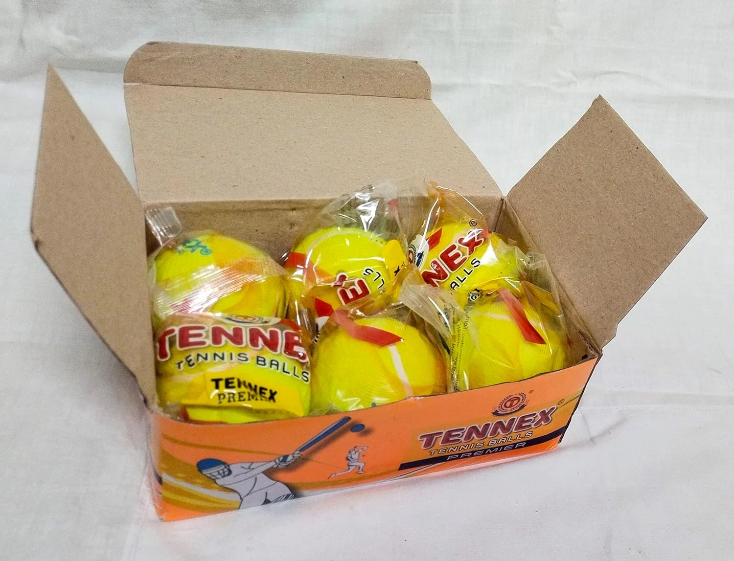 Tennex Premier Light and Soft Ball For Cricket Tennis Ball (Pack of 6, Green)-7