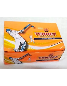 Tennex Premier Light and Soft Ball For Cricket Tennis Ball (Pack of 6, Green)