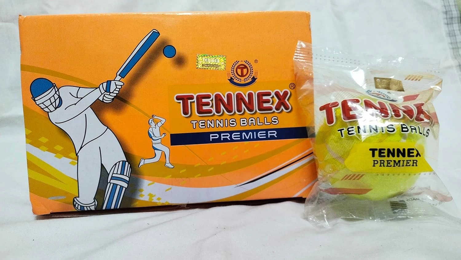 Tennex Premier Light and Soft Ball For Cricket Tennis Ball (Pack of 6, Green)-1