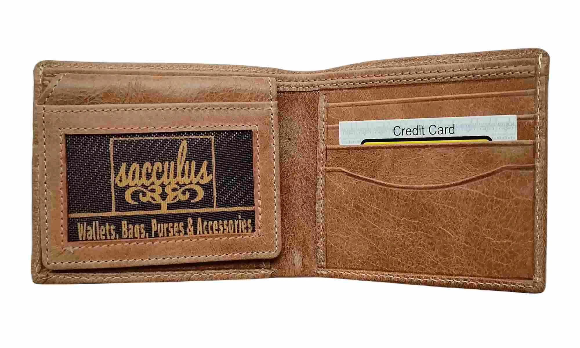 E0003 Crust Leather Wallets for men