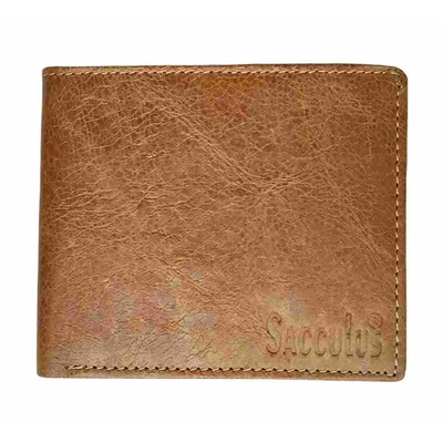 Buy Stylish Crust Leather Men's Wallet - Pack of 1 in a Yellow Box- E0003