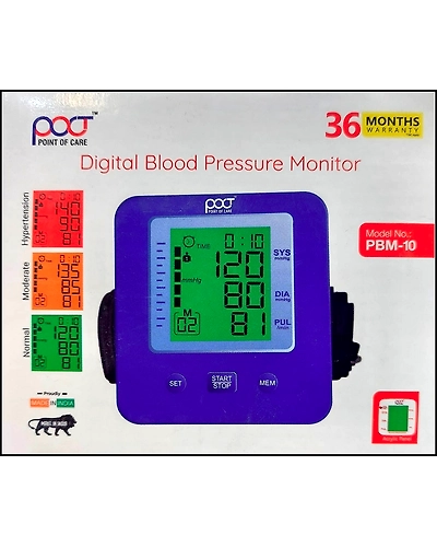 POCT DIGITALBLOOD PRESSURE MONITOR PBM10-WHMSG01