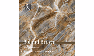 ROLAND BROWN Marble Effect Tiles