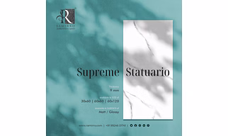 FOREST STATUARIO Marble Flooring Porcelain Tiles.