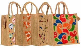 small jute hand bag