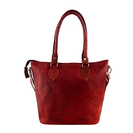 Leather tote Bucket Bag