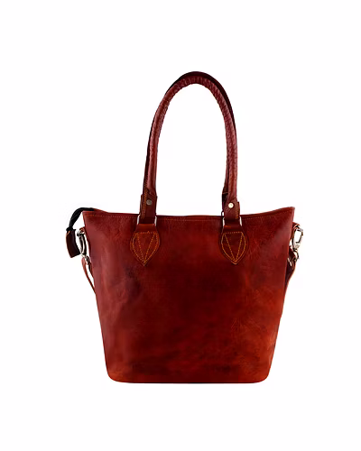 Leather tote Bucket Bag-12135840