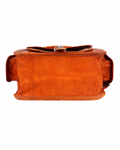 Leather 12&quot; Back[ack 3 Pockets-2