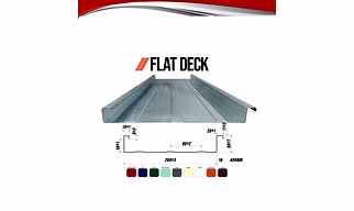 STEEL DECKING FLAT DECK .80MM