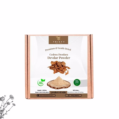 cedar wood devdar powder pure organic indian free shipping 100gm