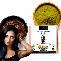 trixty black henna powder for hair colour dye 100gm
