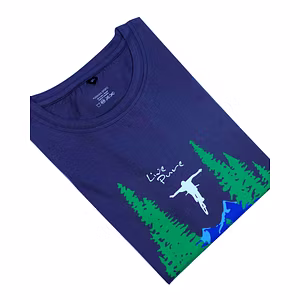 Cycle With Tree Cotton Men T-Shirt