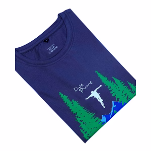 Cycle With Tree Cotton Men T-Shirt