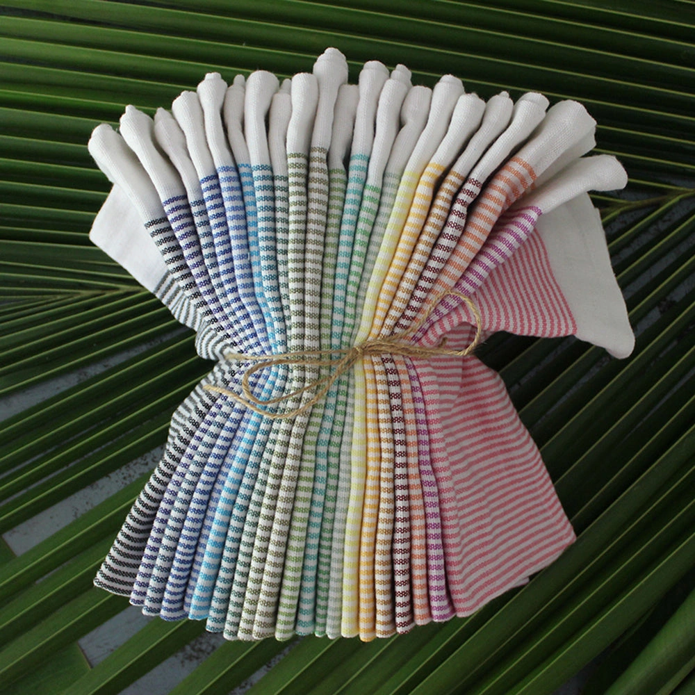 Many Stripe Napkins-Sky Blue-1