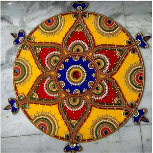 Wooden Rangoli