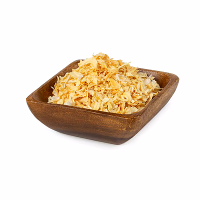 dehydrated white onion flakes
