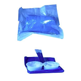 Blue Cotton Gauze Sponge Custom, Standard, Rectangular