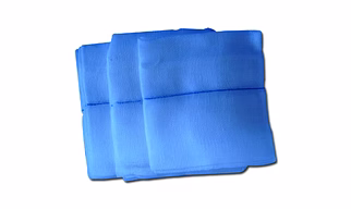 Blue Cotton Gauze Sponge 10x10 cm, 12 Ply, Rectangular