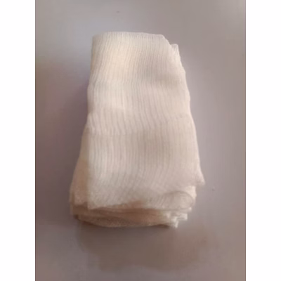 white cotton gauze sponge 10 cm, 2, rectangular