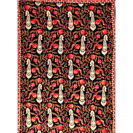 THREADWORK RAYON SALWAR SUITS( #N213  -BLACK)-BLACK-1