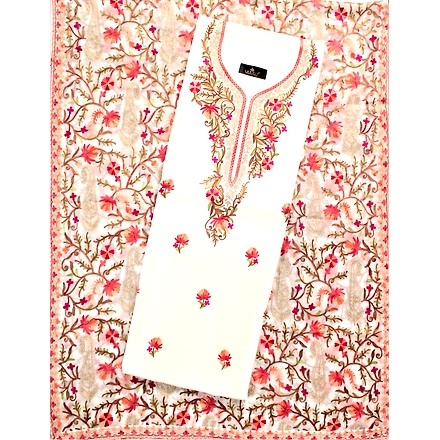 THREADWORK RAYON SALWAR SUITS( #N213  -OFFWHITE)-11922722