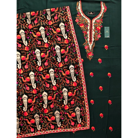 THREADWORK RAYON SALWAR SUITS( #N213 -GREEN)-GREEN-3