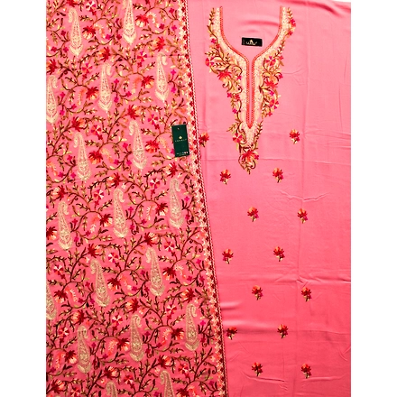 THREADWORK RAYON SALWAR SUITS ( #N213 -PINK)-PINK-3
