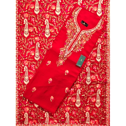 THREADWORK RAYON SALWAR SUITS( #N213 -MEHROON)-11922748