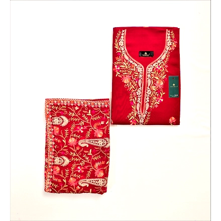 THREADWORK RAYON SALWAR SUITS( #N213 -MEHROON)-MEHROON-2
