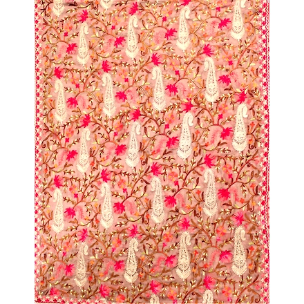 THREADWORK RAYON SALWAR SUITS (#N213 - BEIGE)-BEIGE-1