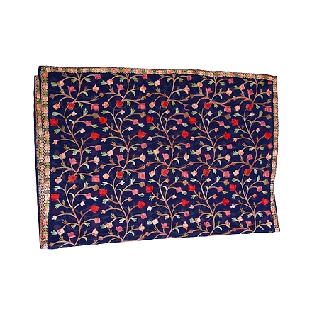 THREADWORK GEORGETTE SALWAR SUITS (# P104-BLUE)-BLUE-4