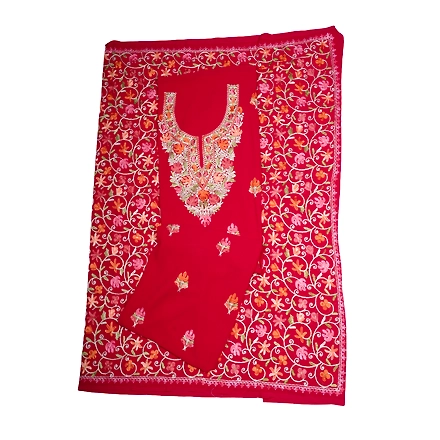 THREADWORK GEORGETTE SALWAR SUITS (#GEORGETTE-MEHROON)-MEHROON-2