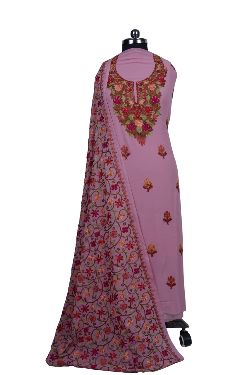 THREADWORK GEORGETTE SALWAR SUITS(#GEORGETTE-PINK)-11922824