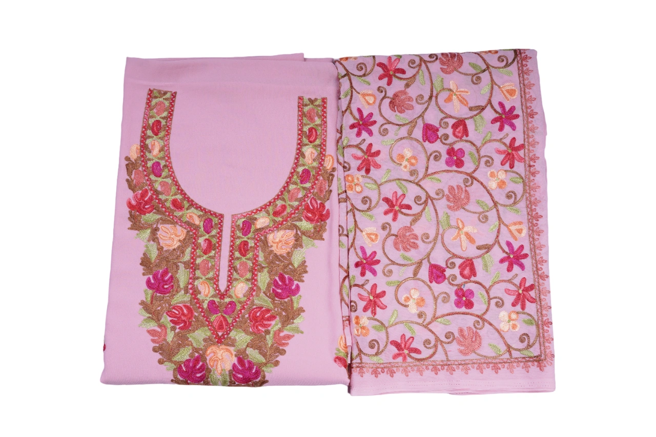 THREADWORK GEORGETTE SALWAR SUITS(#GEORGETTE-PINK)-PINK-2