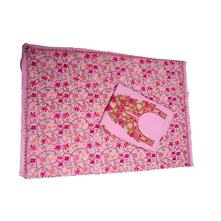 THREADWORK GEORGETTE SALWAR SUITS(#GEORGETTE-PINK)-PINK-3
