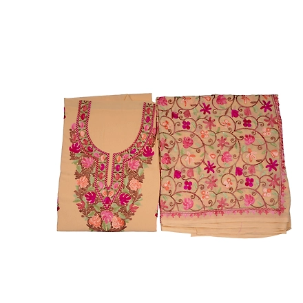THREADWORK GEORGETTE SALWAR SUITS(#GEORGETTE-MUSTARD)-MUSTARD-2