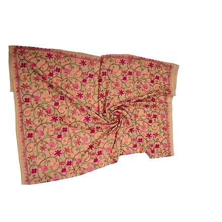 THREADWORK GEORGETTE SALWAR SUITS(#GEORGETTE-MUSTARD)-MUSTARD-4
