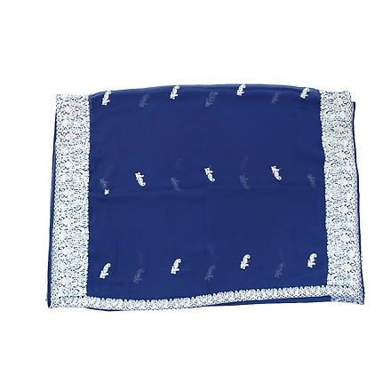 THREADWORK RAYON SALWAR SUITS(# Z302 -NAVY )-BLUE-4