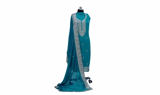 THREADWORK RAYON SALWAR SUITS(# Z302 -GREEN)