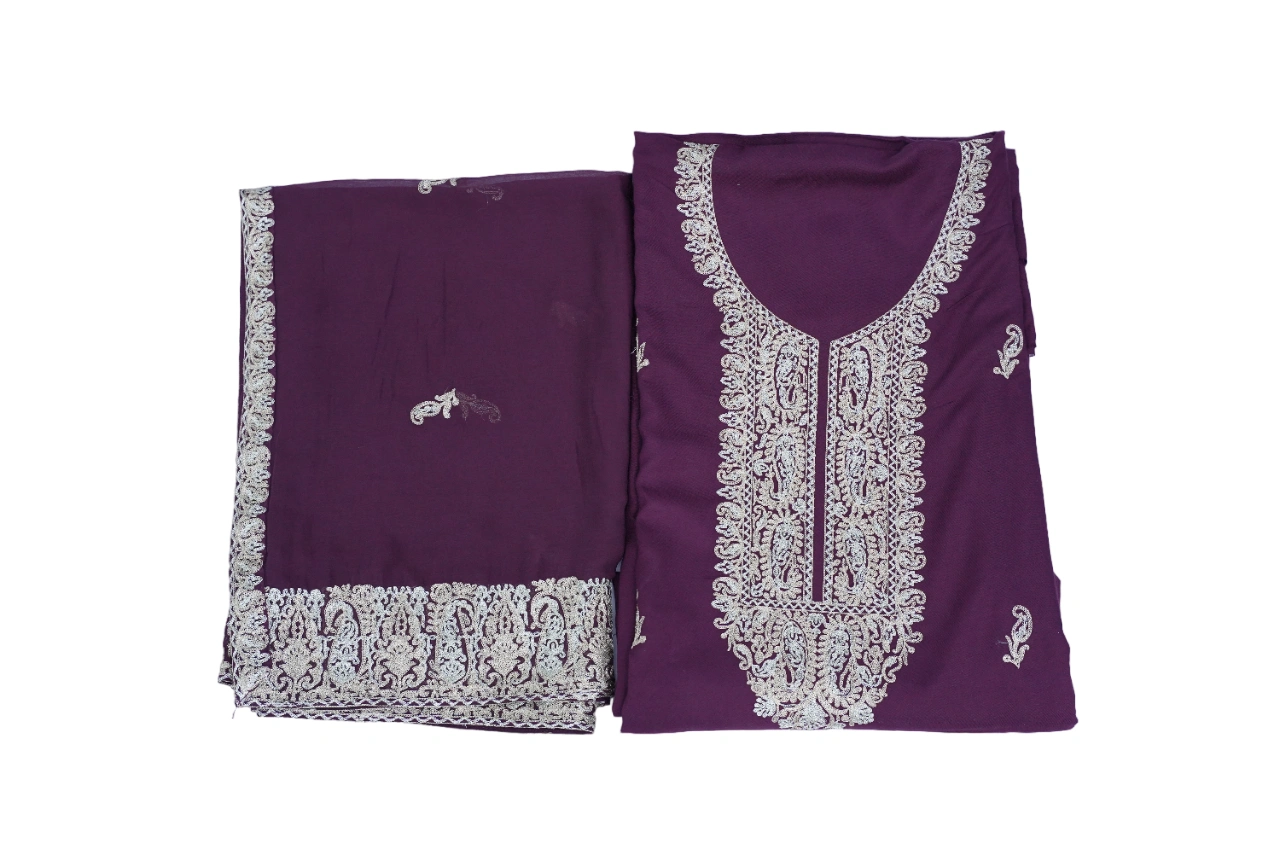 THREADWORK RAYON SALWAR SUITS(# Z302 -MAGENTA)-MARGENTA-2