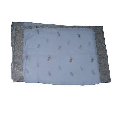 THREADWORK RAYON SALWAR SUITS(# Z302 -WHITE)-WHITE-4