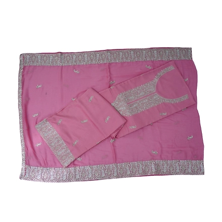 THREADWORK RAYON SALWAR SUITS(# Z302 - PINK)-PINK-3
