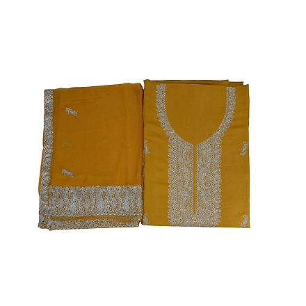 THREADWORK RAYON SALWAR SUITS(# Z302 -MUSTARD)-MUSTARD-2