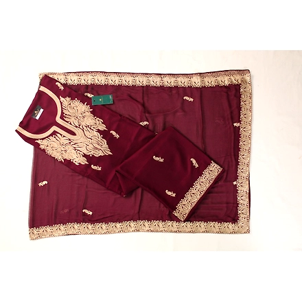THREADWORK RAYON SALWAR SUITS(# Z301 -MAGENTA)-ZARA302-MAGENTA