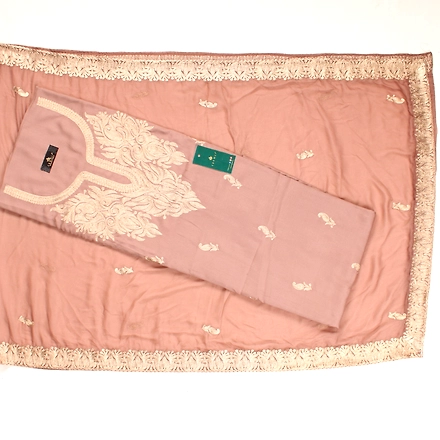 THREADWORK RAYON SALWAR SUITS(# Z301 -BEIGE)-ZARA302-MOUSE