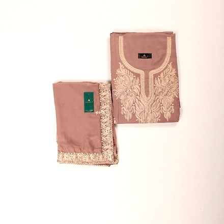 THREADWORK RAYON SALWAR SUITS(# Z301 -BEIGE)-BEIGE-2